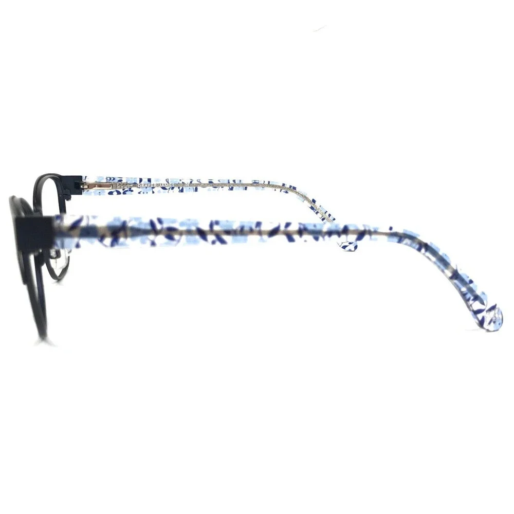 Draper James Eyeglasses Frames DJ1002 414 INDIGO Blue Clear Cat Eye 49-16-130